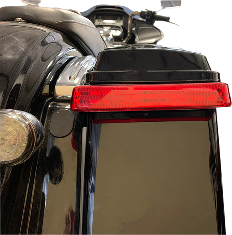 CUSTOM DYNAMICS Saddlebag Lights - BCM - Chrome/Red PB-SB-BCM-CR