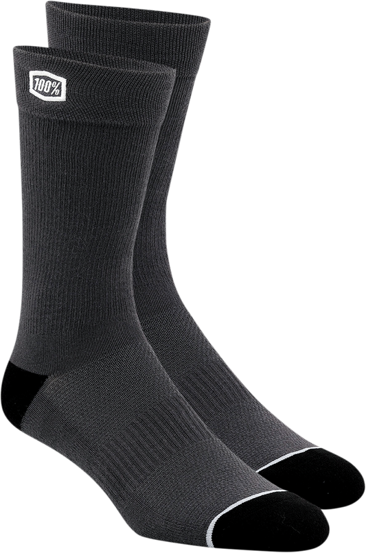 100% Solid Socks - Gray - Large/XL 20050-00003