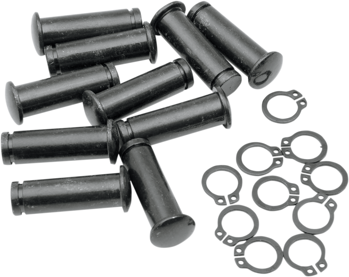 DRAG SPECIALTIES Pivot Pins - Lever - 10 Pack - Black 74168B