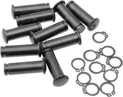 DRAG SPECIALTIES Pivot Pins - Lever - 10 Pack - Black 74168B