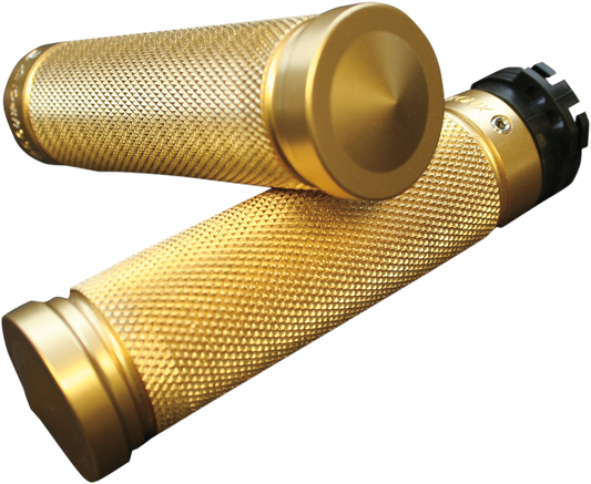 ACCUTRONIX Grips - Knurled - Brass GR100-K5