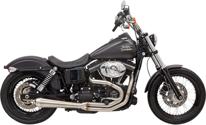 BASSANI XHAUST Road Rage 3 Exhaust - Stainless  1991-2017 Dyna /Fat Bob 1D1SS