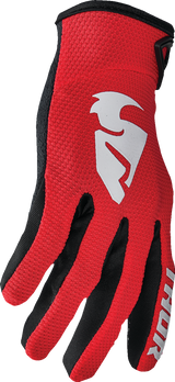 THOR Youth Sector Gloves - Red/White - Large 3332-1747