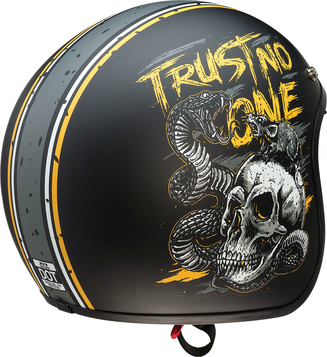 Z1R Saturn Helmet - Trust No One - Black/Yellow - Large 0104-2855