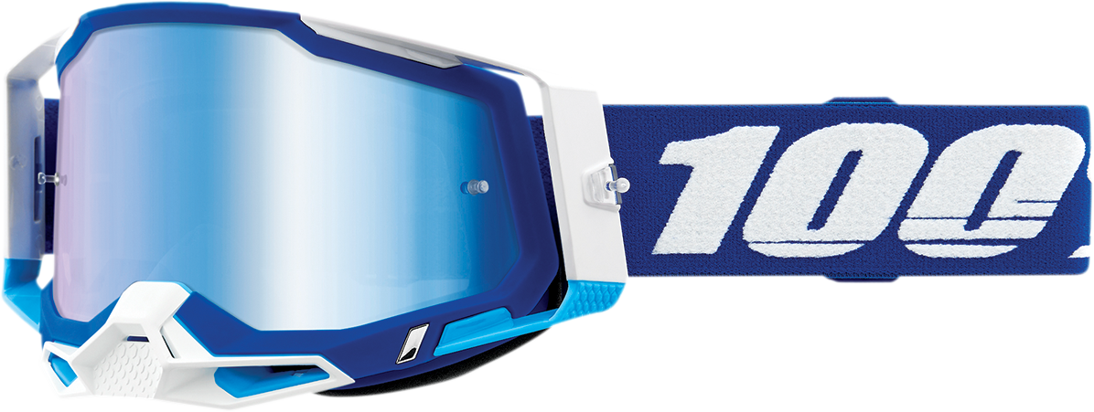 100% Racecraft 2 Goggles - Blue - Blue Mirror 50010-00002