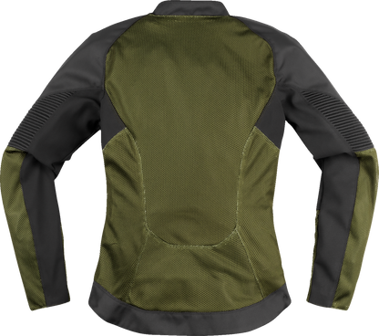 ICON Women's Overlord3 Mesh™ CE Jacket - Green - XL 2822-1589