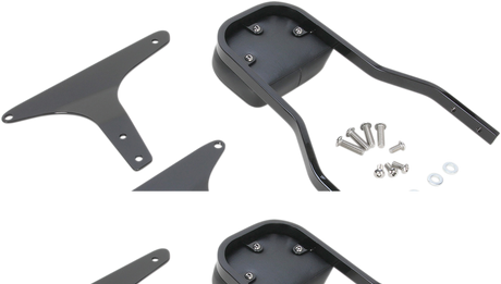 COBRA Short Sissy Bar - Black - Softail 602-1201B