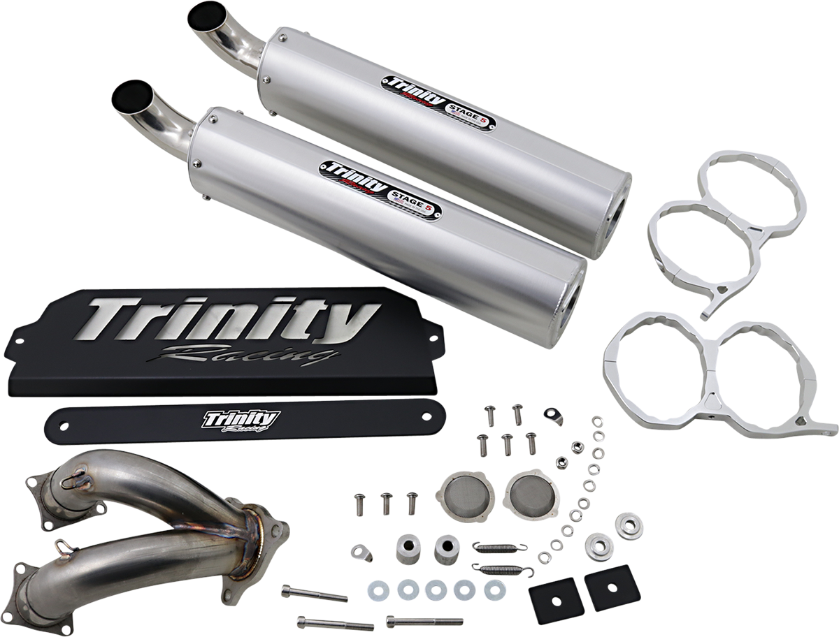 Silenciador TRINITY RACING RZR Pro XP - Cepillado TR-4173S