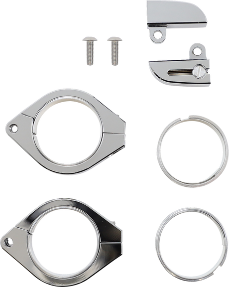 HIGHSIDER Turn Signal Mount with 38-41 mm Clamp - Chrome 220-216405