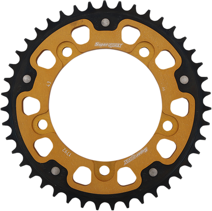 SUPERSPROX Stealth Rear Sprocket - 43 Tooth - Gold - Suzuki/Triumph RST-1792-43-GLD