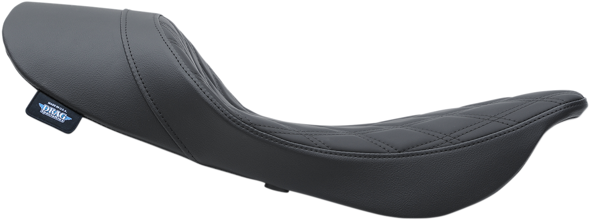 DRAG SPECIALTIES Asiento individual de perfil bajo - Posicionado hacia adelante - Doble diamante 0801-1159