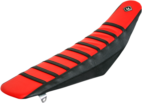 FLU DESIGNS INC. Pro Rib Seat Cover - Red/Black - CRF450 '05-'08 15503
