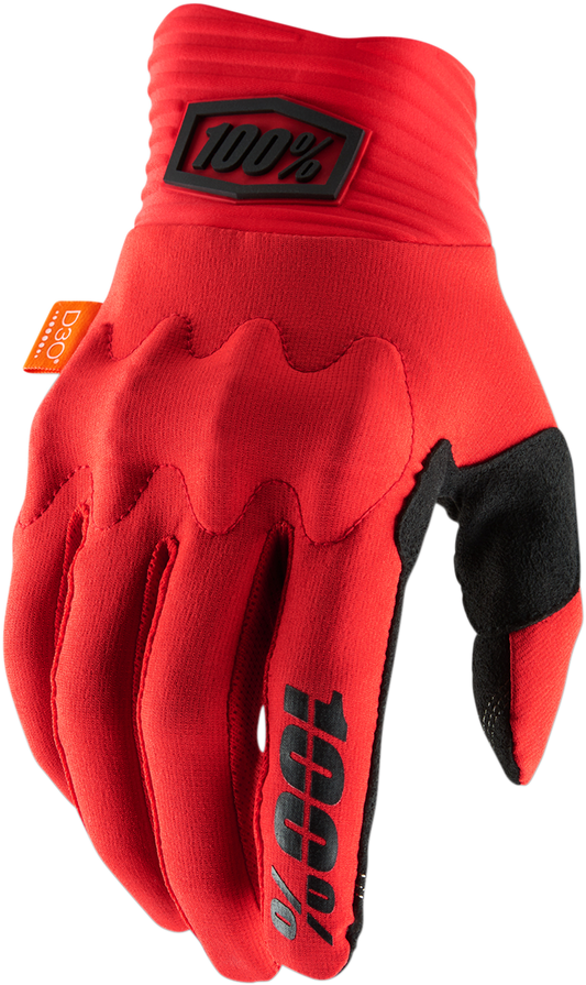 100% Cognito Gloves - Red//Black - Small 10014-00020