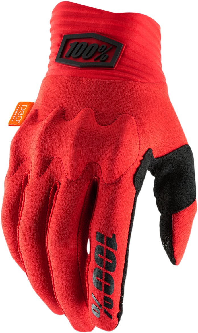 100% Cognito Gloves - Red//Black - Small 10014-00020