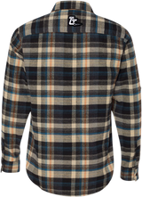 THROTTLE THREADS Drag Specialties Plaid Flannel Shirt - Khaki - Small DRG25S82KHSR