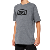 100% Youth Icon T-Shirt - Heather Gray - Medium 20001-00009