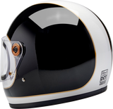 BILTWELL Gringo S Helmet - Gloss White/Black Tracker - Medium 1003-566-503