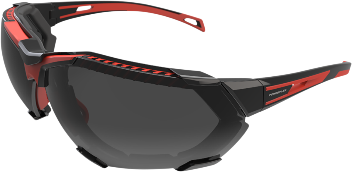 FORCEFLEX FF4 Sunglasses - Foam - Black/Red - Smoke FF4-01045-041
