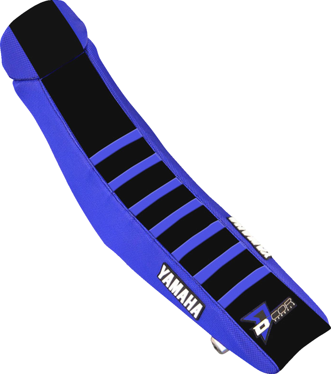 D'COR VISUALS Seat Cover - Blue/Black w/ Blue Ribs - YZ '22-'23 30-50-143