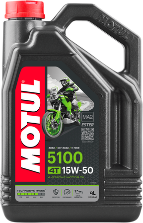MOTUL 5100 4T Synthetic Blend Oil - 15W-50 - 4L 104083