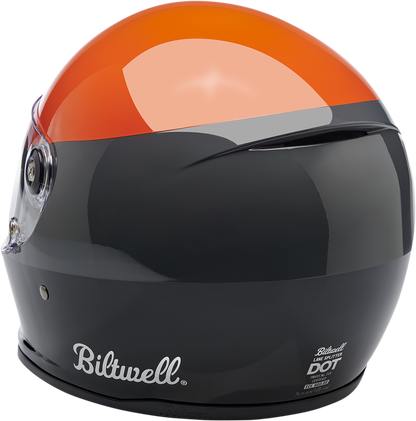 BILTWELL Lane Splitter Helmet - Gloss Podium Orange/Gray/Black - XL 1004-550-105