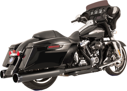 S&S CYCLE El Dorado Dual Exhaust System - Black - Black Thruster 550-0700C