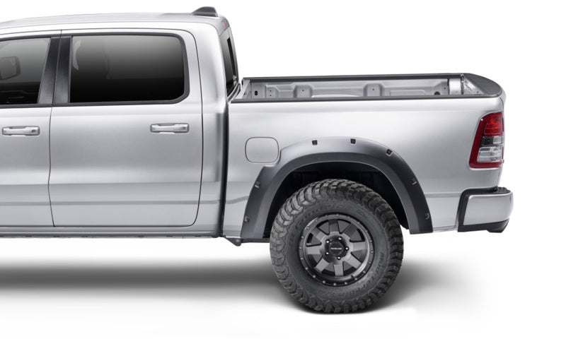 Bushwacker 19-22 Ram 1500 (Excl. Rebel/TRX) 76.3 & 67.4in Bed Forge Style Flares 4pc - Tex. Blk 58131-08