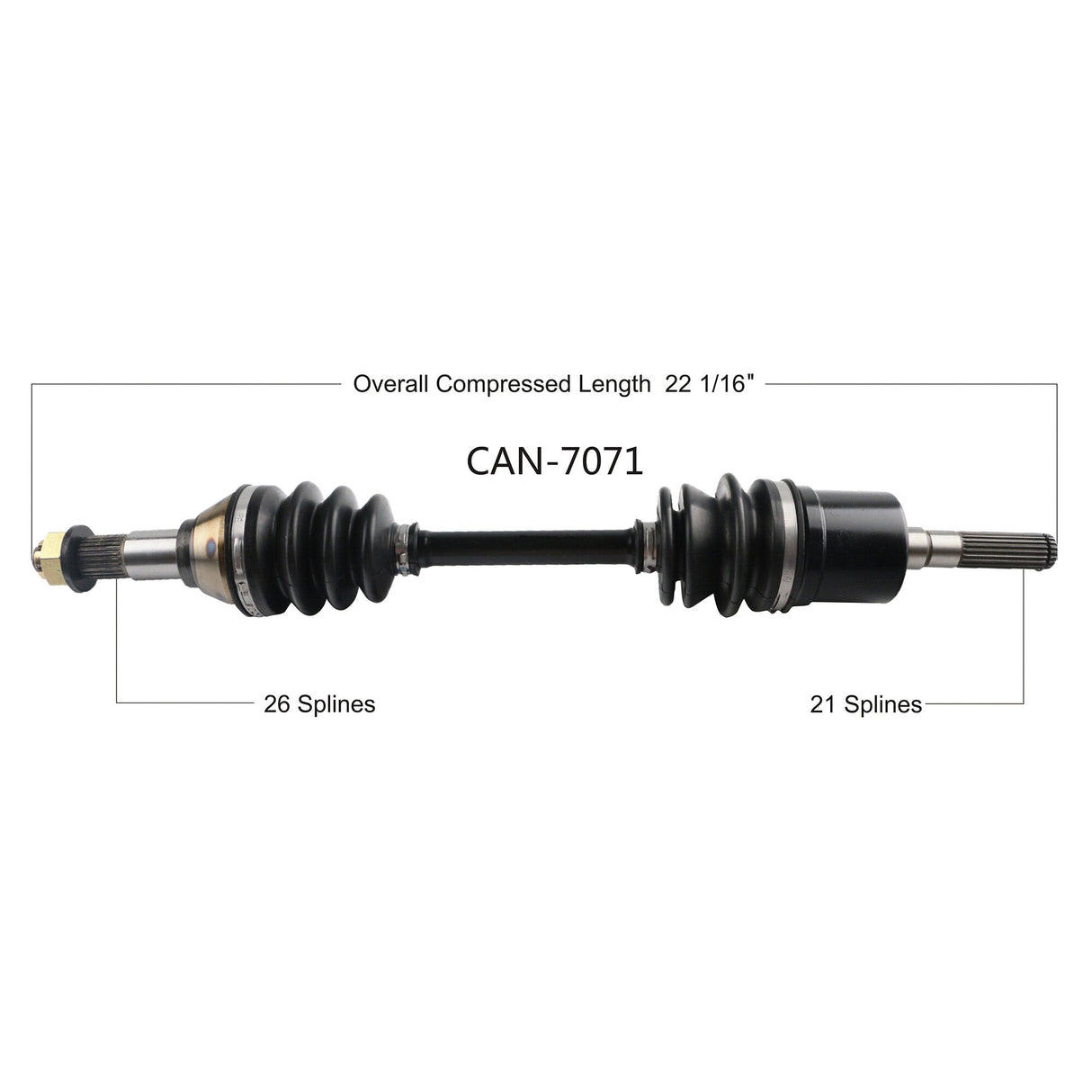 OPEN TRAILOe 2.0 Axle Front RightCAN-7071