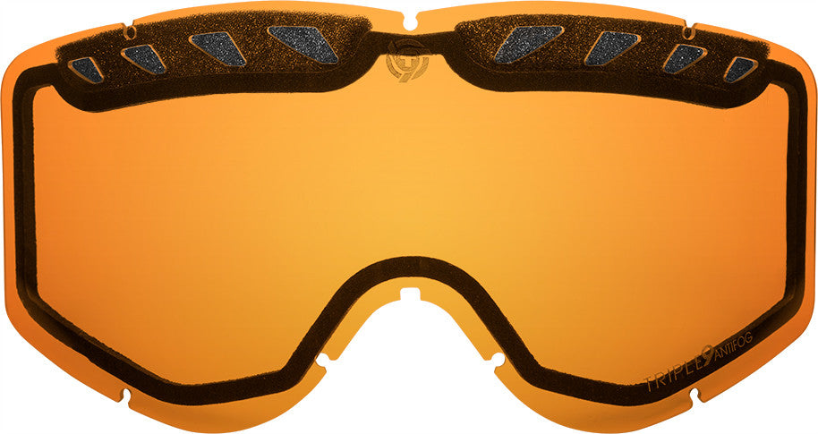 TRIPLE 9 Saint Goggle Lens (Chrome/Light Amber) 37-2529