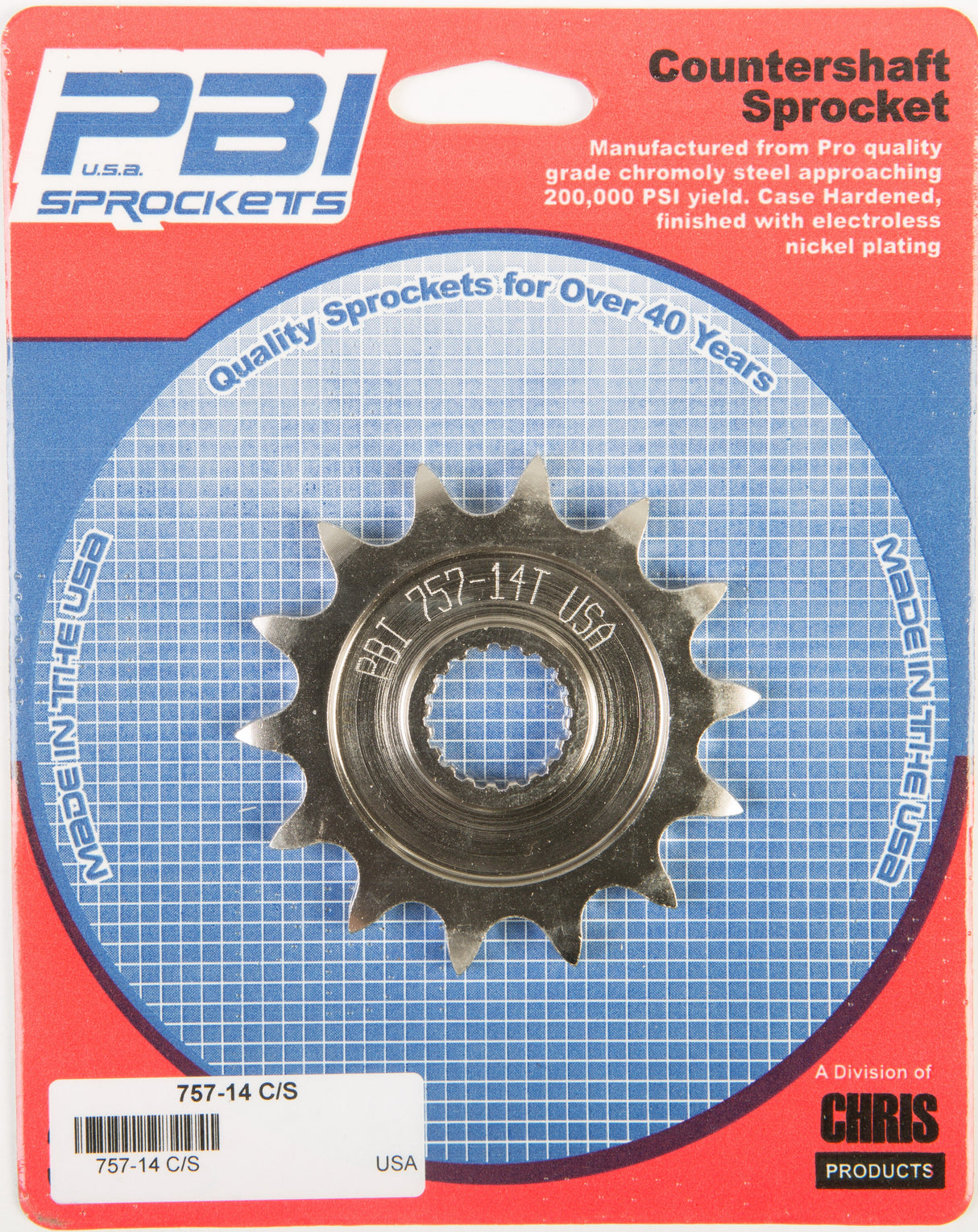 PBIFront Cs Sprocket Steel 14t-520 Yam757-14
