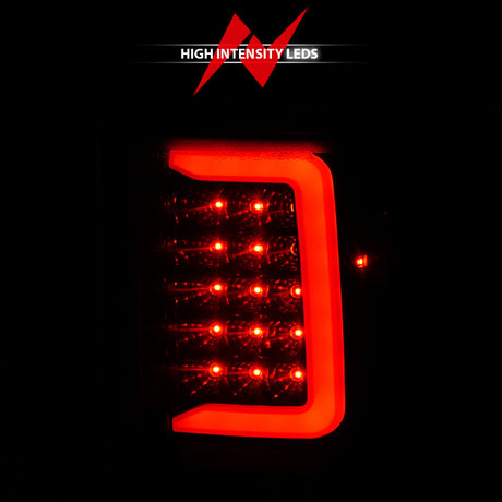 ANZO 1993-1997 Ford  Ranger LED Tail Lights w/ Light Bar Black Housing Smoked Lens 311360