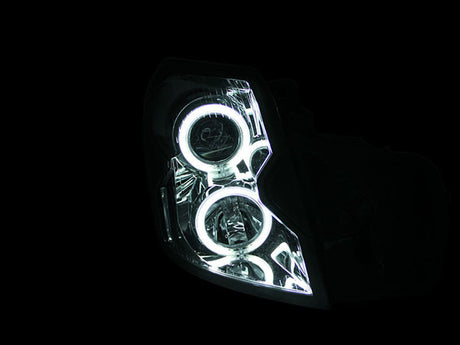 ANZO 2003-2007 Cadillac Cts Projector Headlights w/ Halo Black (CCFL) 121417