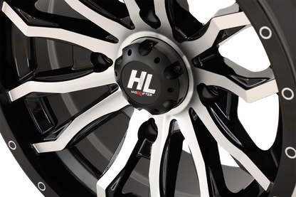 HIGH LIFTER Wheel - HL21 - Front/Rear - Gloss Black w/Machined - 14x7 - 4/137 - 4+3 (+10 mm) 14HL21-1137