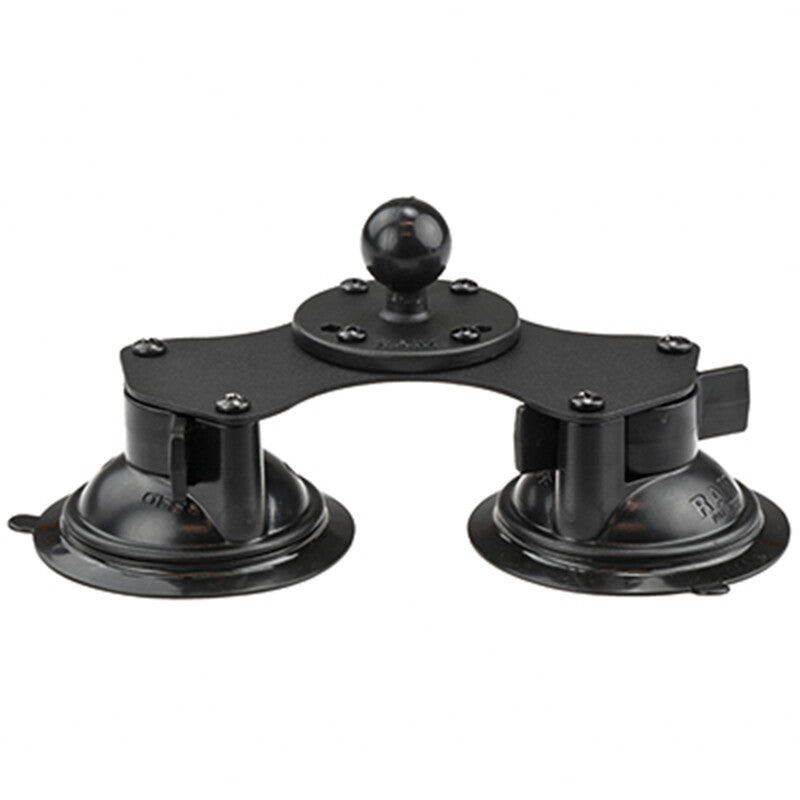 RAM Dbl Suction Cup Base W/ 1" Ball RAM-B-189B-202U