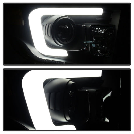 Spyder Toyota Tundra 2014-2016 Projector Headlights Light Bar DRL Black Smoke PRO-YD-TTU14-DRL-BSM 5080165