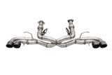 Corsa 2020 Corvette C8 3in Xtreme Cat-Back Exhaust 4.5in Black Quad Tips - Deletes stock AFM Valve 21104BLK