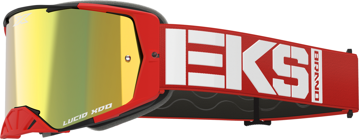 EKS BRAND Lucid Caliber Goggle Red Gold Mirror Lens 067-12045