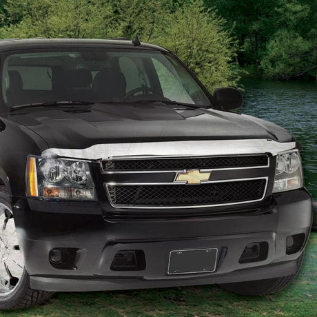 AVS 15-18 GMC Canyon High Profile Hood Shield - Chrome 680556
