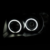 ANZO 2006-2009 Toyota 4Runner Projector Headlights w/ Halo Black 111320