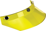 BILTWELL Moto 3-Snap Visor - Yellow 2002-103