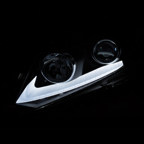 ANZO 2012-2015 Honda Civic Projector Headlights w/ U-Bar Chrome 121478