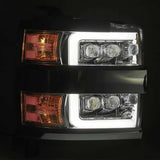 AlphaRex 15-18 Chevy 2500HD NOVA LED Proj Headlights Plank Style Chrome w/Activ Light/Seq Signal/DRL 880228