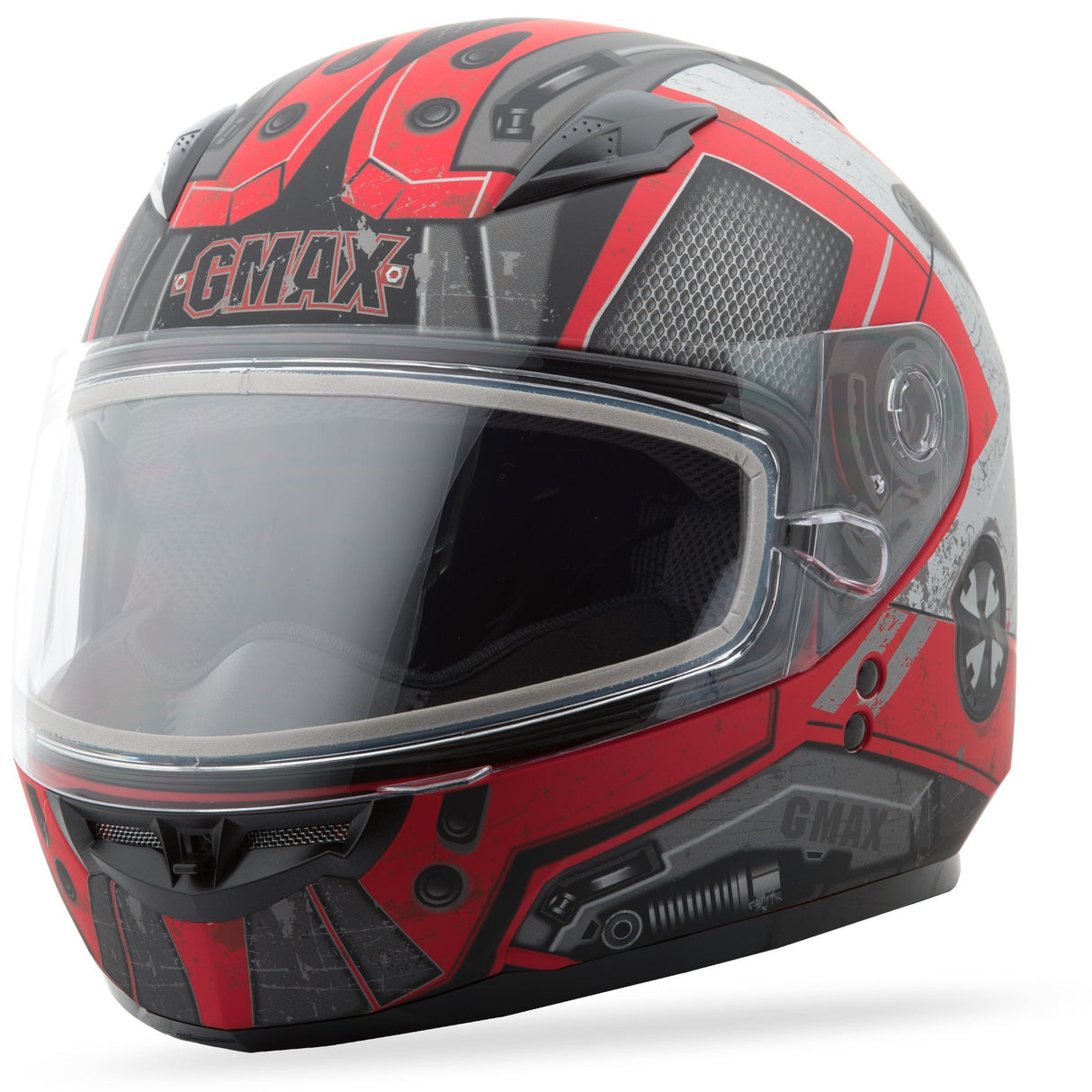 GMAX Gm-49y Snow Helmet Trooper Matte Black/Red Ys G2495200 F.TC-1