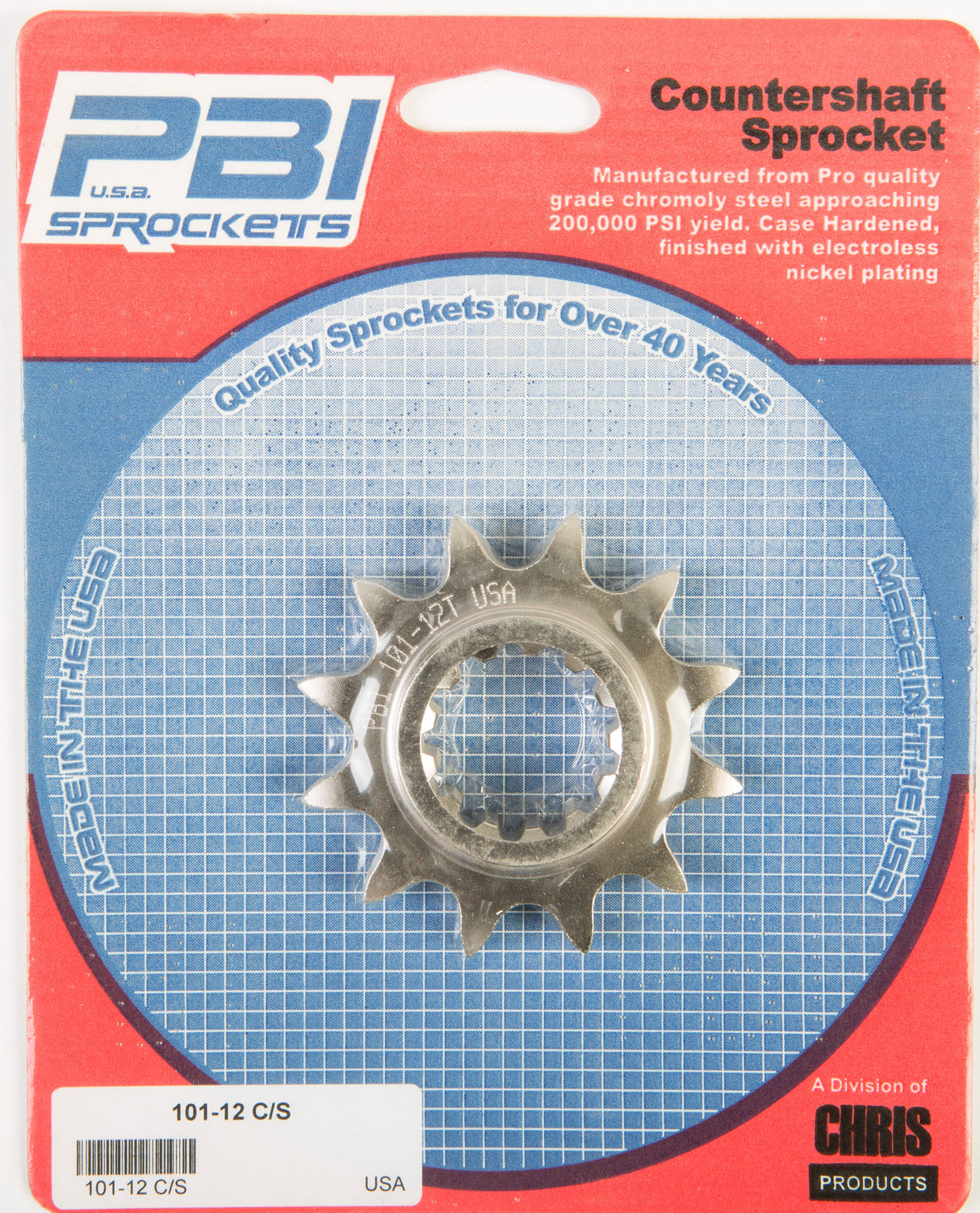 PBIFront Cs Sprocket Steel 12t-520 Hon101-12