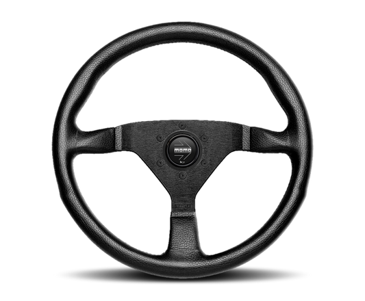 Momo Montecarlo Steering Wheel 320 mm - Black Leather/Black Stitch/Black Spokes MCL32BK1B