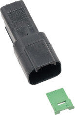 NAMZ CUSTOM CYCLE2-Wire Black Deutsch Rcptcl & Wdglck Hd# 72102-94bkDR-2B