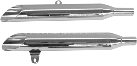 COBRA Slashcut Mufflers - Chrome - Roadstar 1600/1700 2171SC