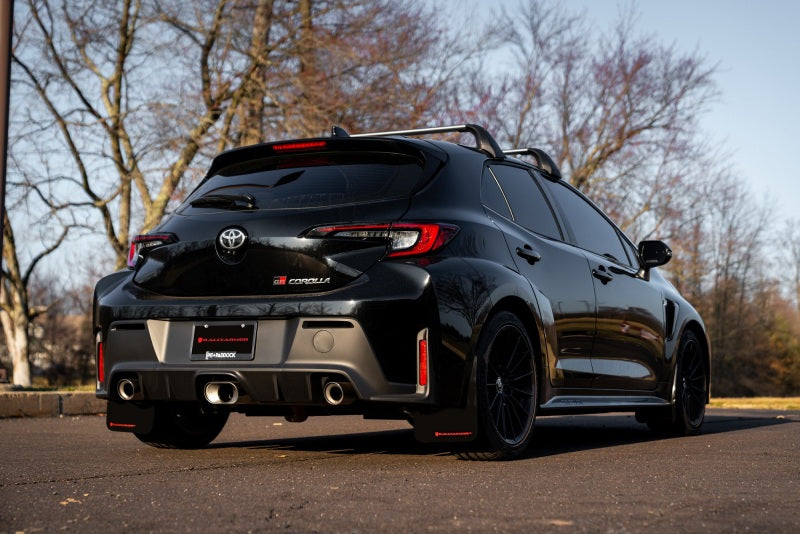 Rally Armor 2023 Toyota GR Corolla Black UR Mud Flap w/ Dark Grey Logo MF89-UR-BLK-DGRY