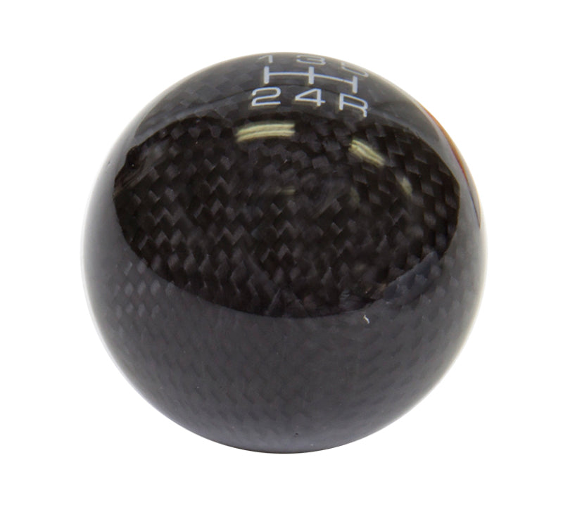 NRG Universal Ball Style Shift Knob - Heavy Weight 480G / 1.1Lbs. - Carbon Fiber (5 Speed) SK-300BC-3-W
