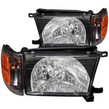 ANZO 1999-2002 Toyota 4Runner Crystal Headlights Black 111077
